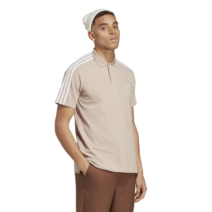 IC9313 | ADIDAS M 3S PQ PS | BROWN Training POLO SHIRTS