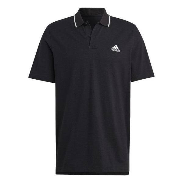 IC9314 | ADIDAS M SL PQ PS | BLACK Training POLO SHIRTS