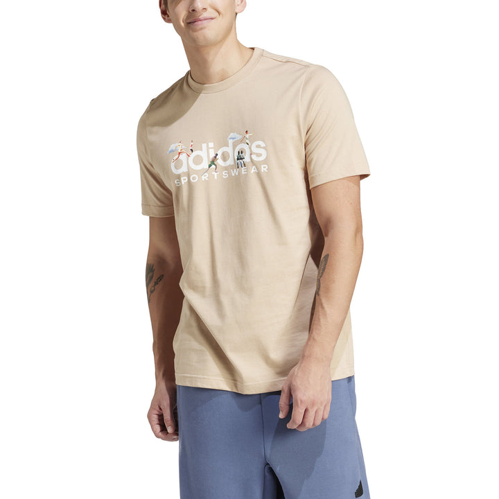 IM8316 | ADIDAS M LANDSCAPE SPW | BEIGE Training T-SHIRTS