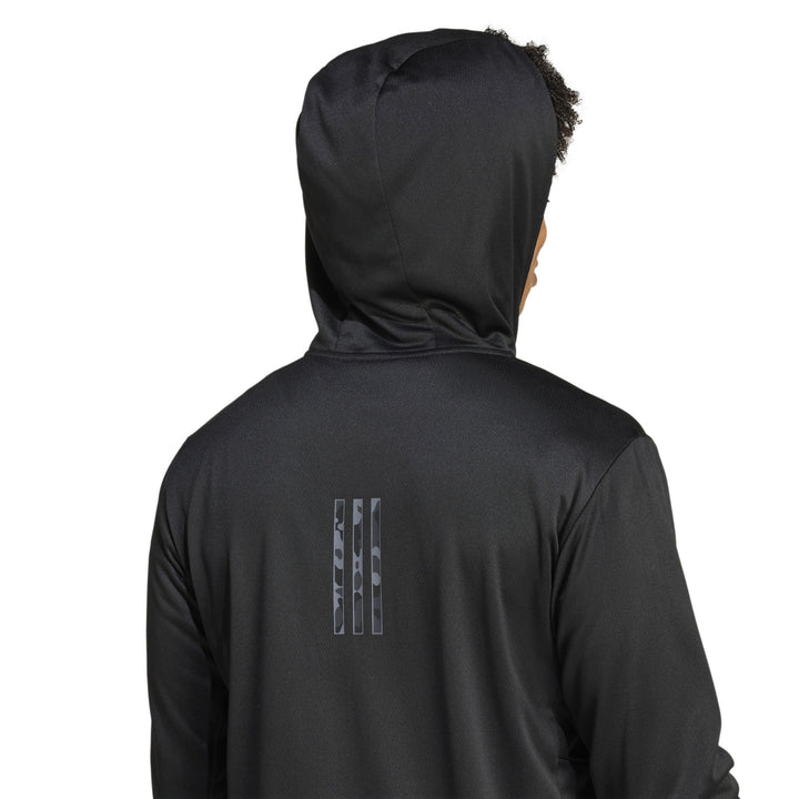 IS6149 | ADIDAS CAMO FZ HD | BLACK Training SWEATSHIRT