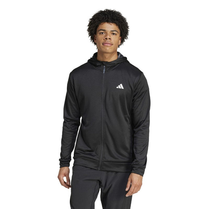 IS6149 | ADIDAS CAMO FZ HD | BLACK Training SWEATSHIRT