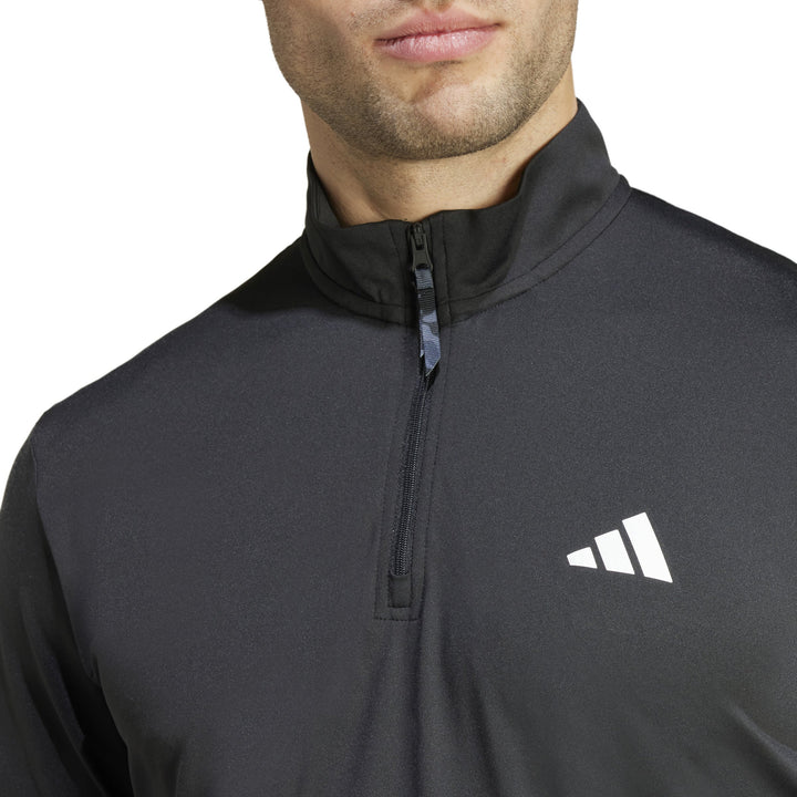 IS6152 | ADIDAS CAMO 1/4ZIP | BLACK Training SWEATSHIRT