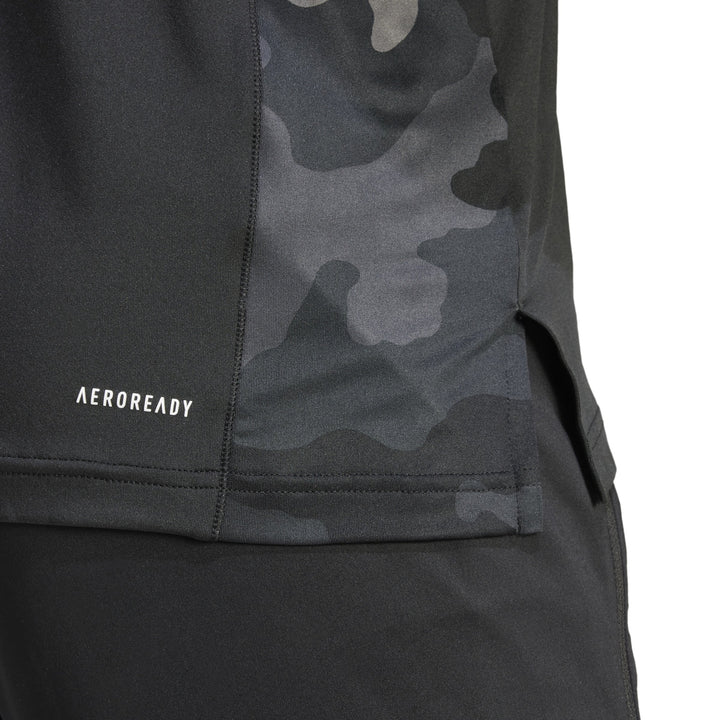 IS6152 | ADIDAS CAMO 1/4ZIP | BLACK Training SWEATSHIRT
