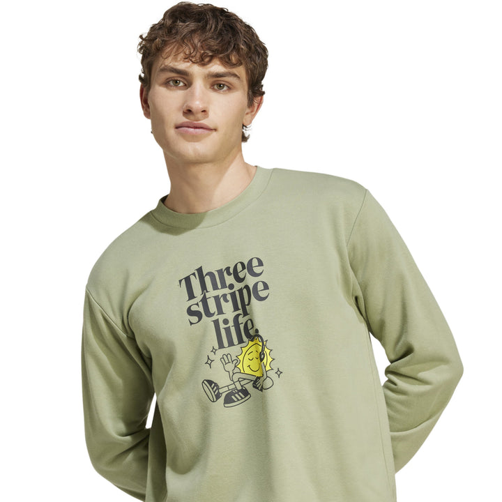 IW2701 | ADIDAS M POSITIVE CREW | GREEN Training SWEATSHIRT