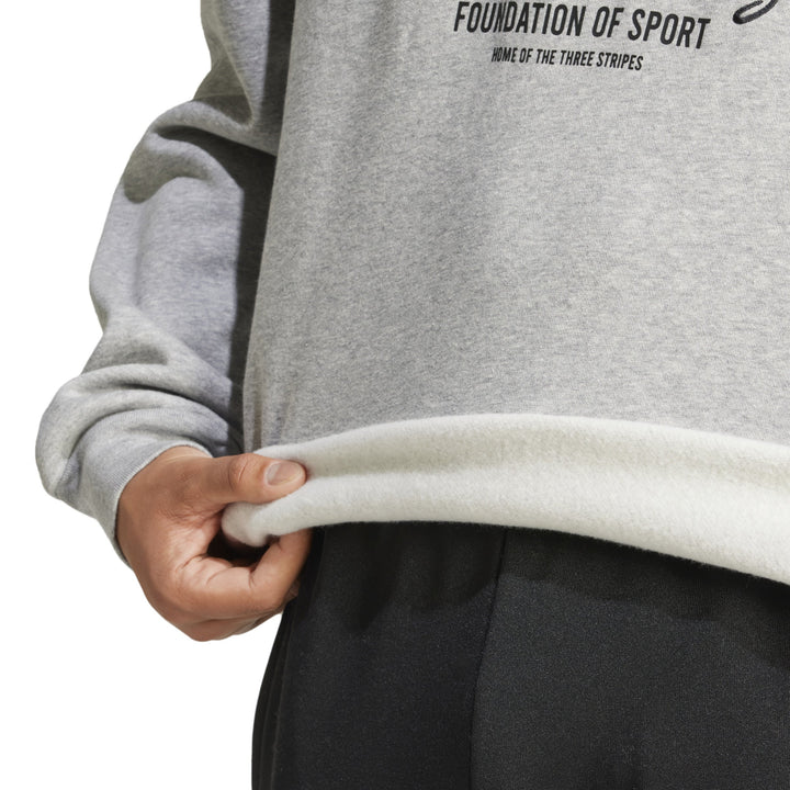 IX1320 | ADIDAS BL FL CRW Q3 | GREY Training SWEATSHIRT