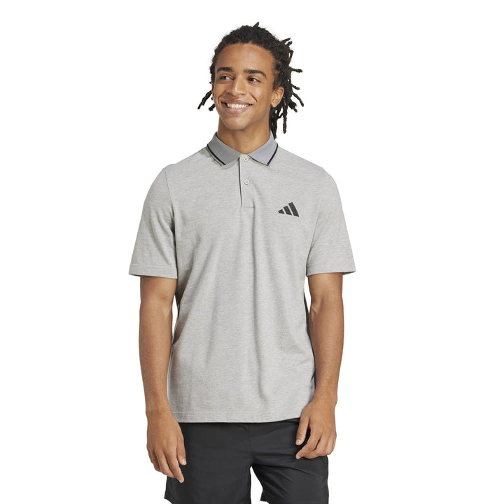 adidas-egypt-CLOTHING-Gym & Training-POLO SHIRTS-MEN-GREY