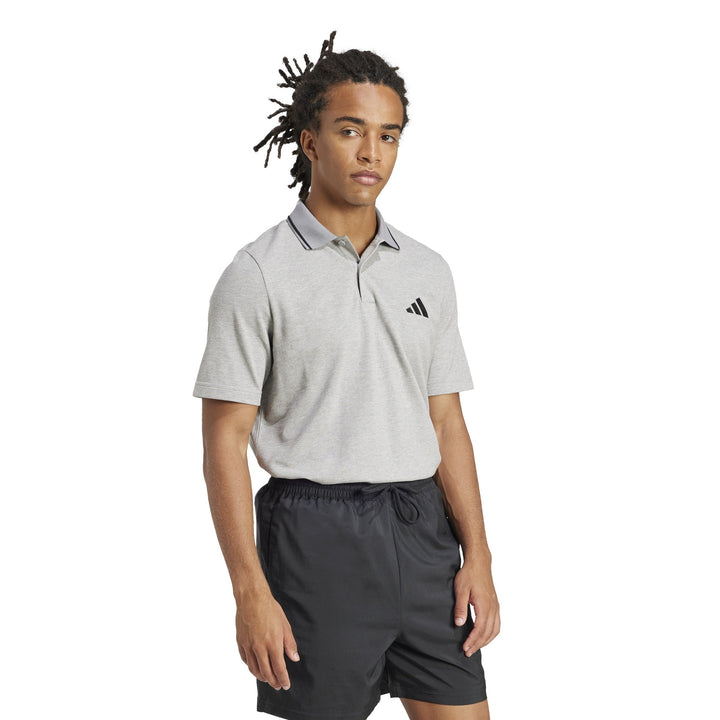 adidas-egypt-CLOTHING-Gym & Training-POLO SHIRTS-MEN-GREY